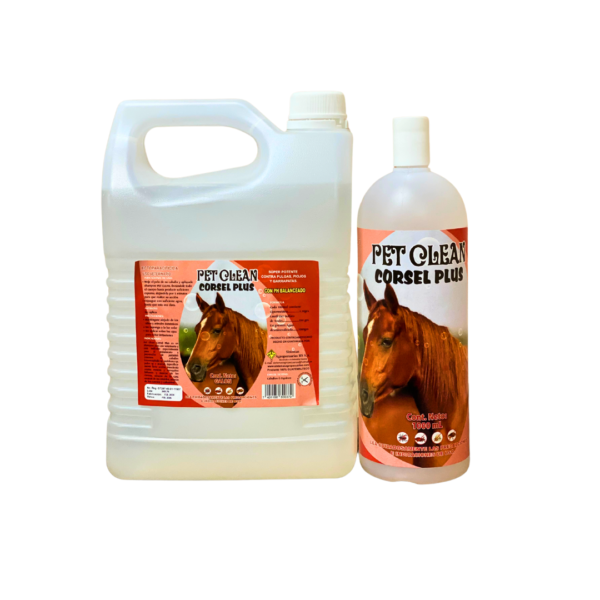 CORSEL PLUS - Shampoo para caballos con PH balanceado