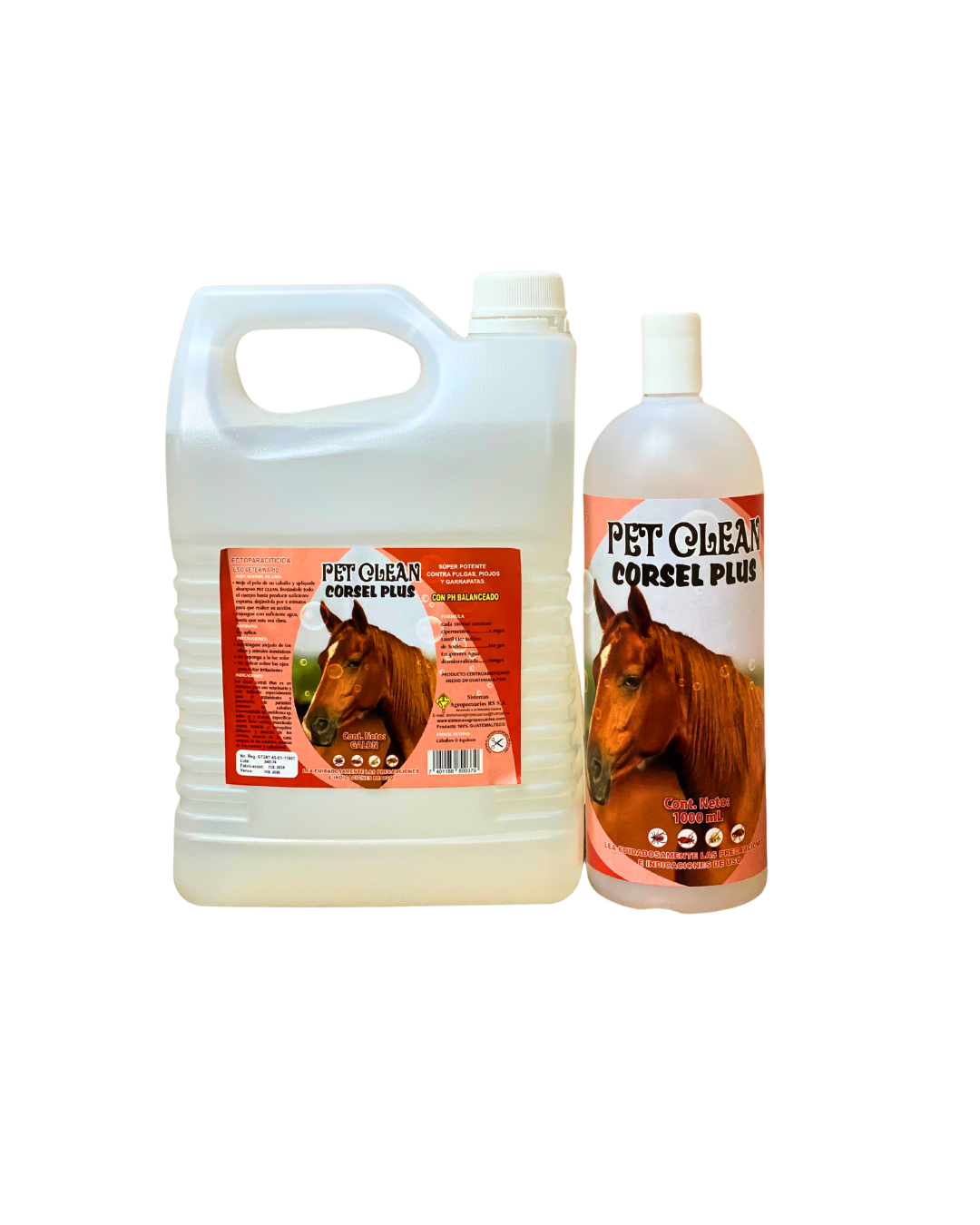 CORSEL PLUS - Shampoo para caballos con PH balanceado