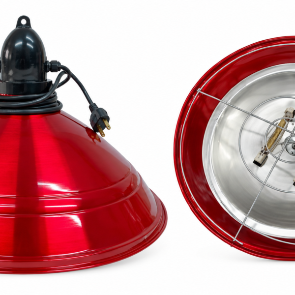 Calentadora campana destete roja de doble cuarzo